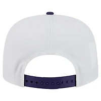 Men's New Era White/Purple LSU Tigers Retro 2019 Peach Bowl Champions 9FIFTY A-Frame Snapback Hat
