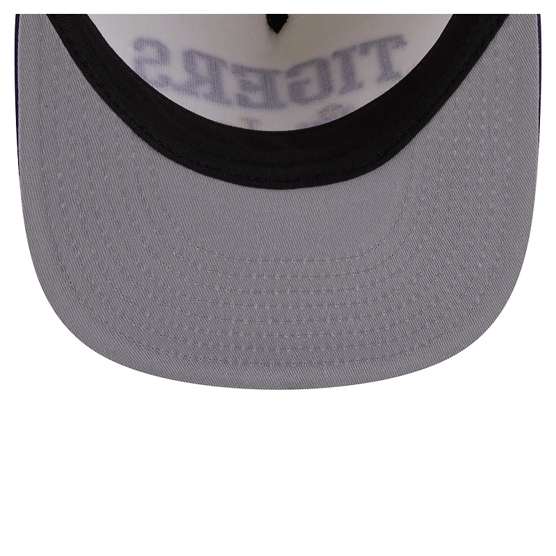 Men's New Era White LSU Tigers Collegiate 9FIFTY A-Frame Snapback Hat