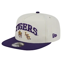 Men's New Era White LSU Tigers Collegiate 9FIFTY A-Frame Snapback Hat