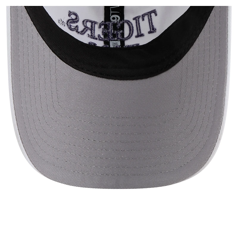 Men's New Era White LSU Tigers Fan 9TWENTY Adjustable Hat