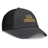 Men's Nike Anthracite LSU Tigers 2025 Gameday On-Field Club Adjustable Trucker Hat