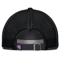 Men's Nike Anthracite LSU Tigers 2025 Gameday On-Field Club Adjustable Trucker Hat