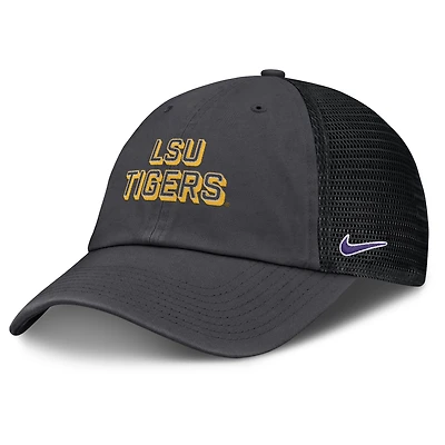 Casquette ajustable Nike Anthracite LSU Tigers 2025 Gameday On-Field Club pour homme