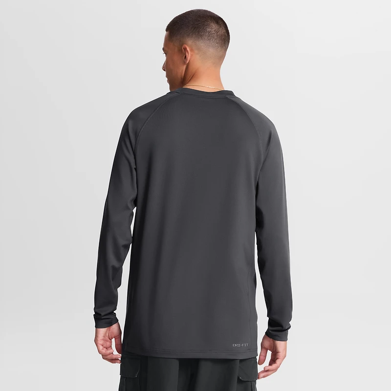 Men's Nike Anthracite LSU Tigers Dugout Dri-FIT Lightweight Crew Pullover