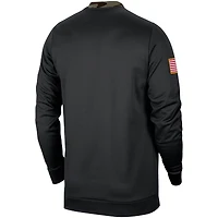 Sweat-shirt à capuche Nike noir/camouflage LSU Tigers pour homme, en hommage aux militaires