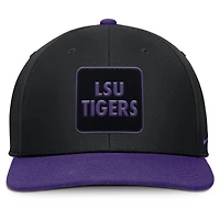 Men's Nike Black/Purple LSU Tigers 2025 Sideline Campus Pro Local Snapback Hat