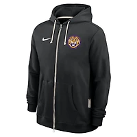 Men's Nike Black LSU Tigers 2025 Sideline Standard Issue Dri-FIT Full-Zip Hoodie