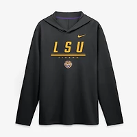 Haut à capuche léger manches longues Nike violet LSU Tigers 2026 Sideline pour homme, technologie Dri-FIT