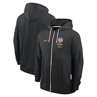 Sweat à capuche zippé Nike LSU Tigers 2026 Sideline Standard Issue Dri-FIT noir pour homme
