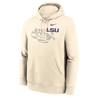 Men's Nike Cream LSU Tigers Campus Shadow Hoodie