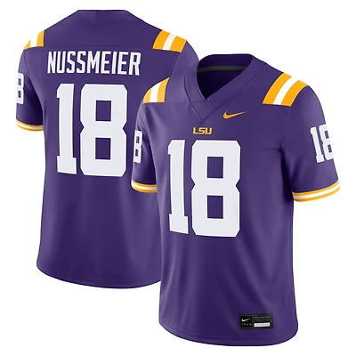 Men's Nike Garrett Nussmeier Purple LSU Tigers NIL Football Game Jersey