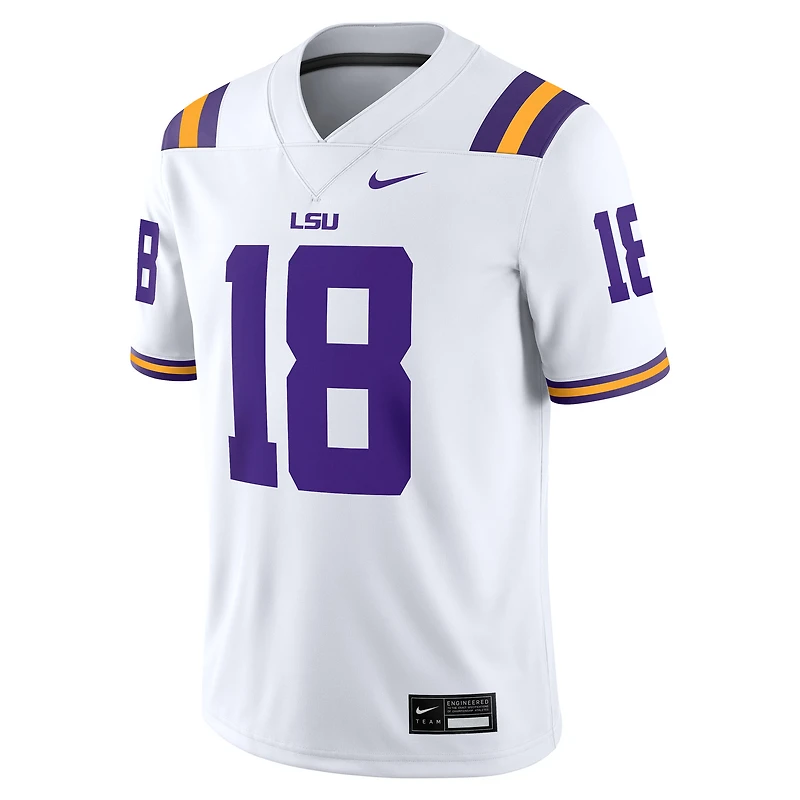 Men's Nike Garrett Nussmeier LSU Tigers NIL Football Game Jersey