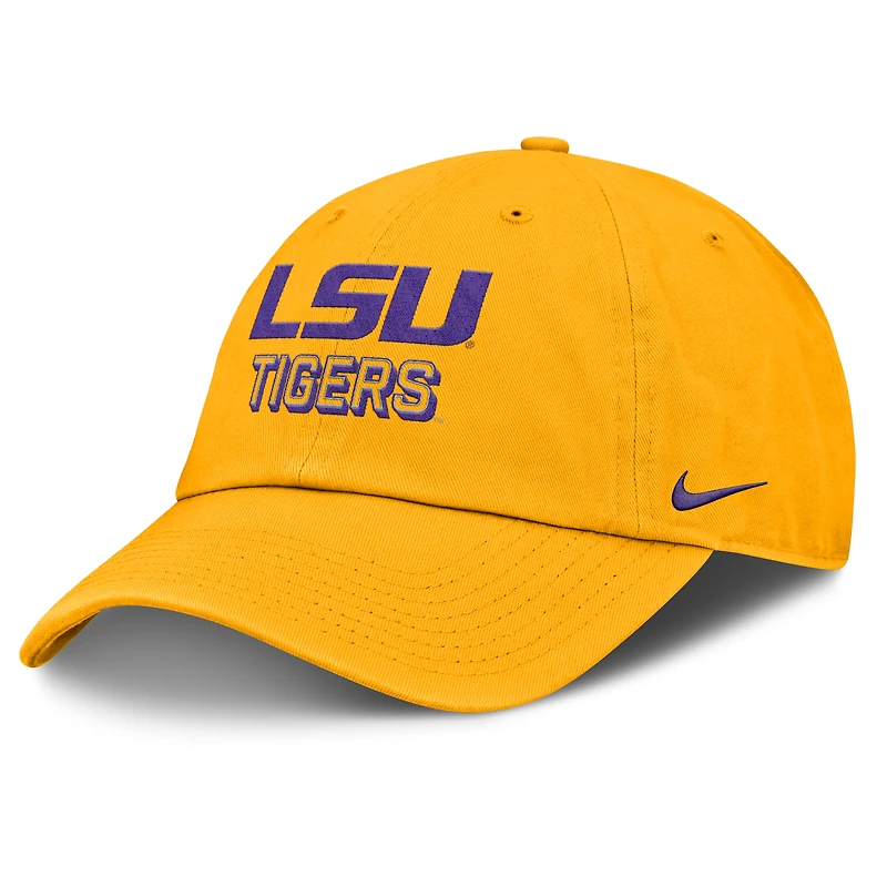 Men's Nike Gold LSU Tigers 2025 On-Field Club Adjustable Hat