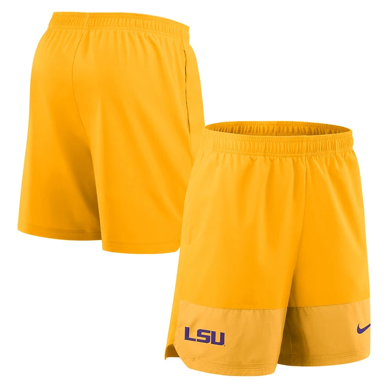 Men's Nike Gold LSU Tigers 2025 Sideline Dri-FIT Shorts