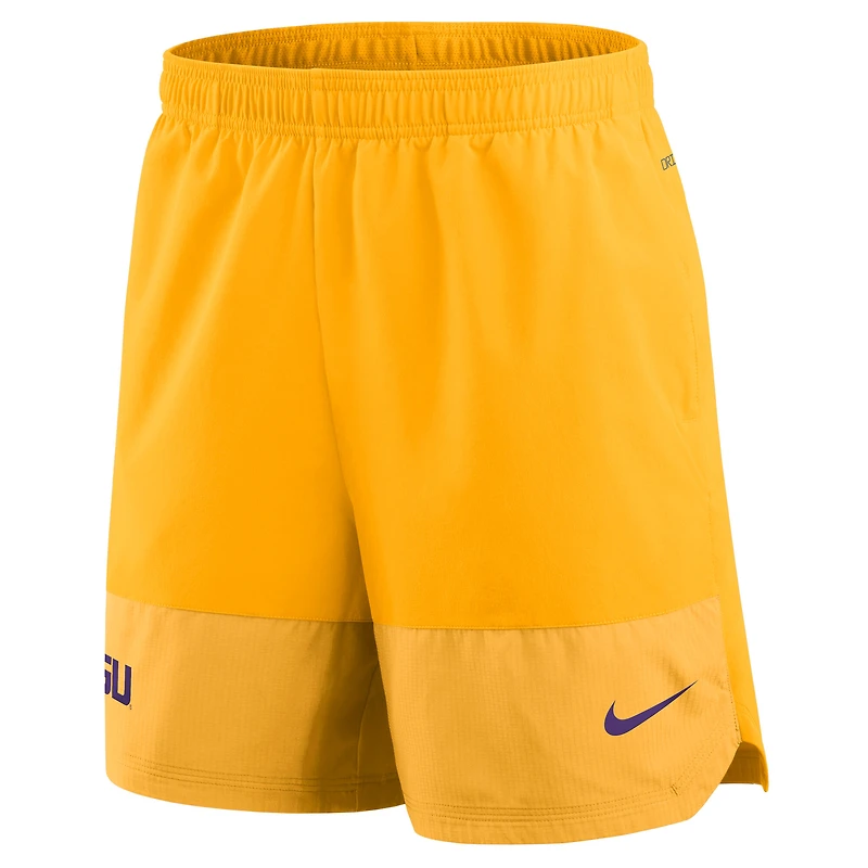 Men's Nike Gold LSU Tigers 2025 Sideline Dri-FIT Shorts