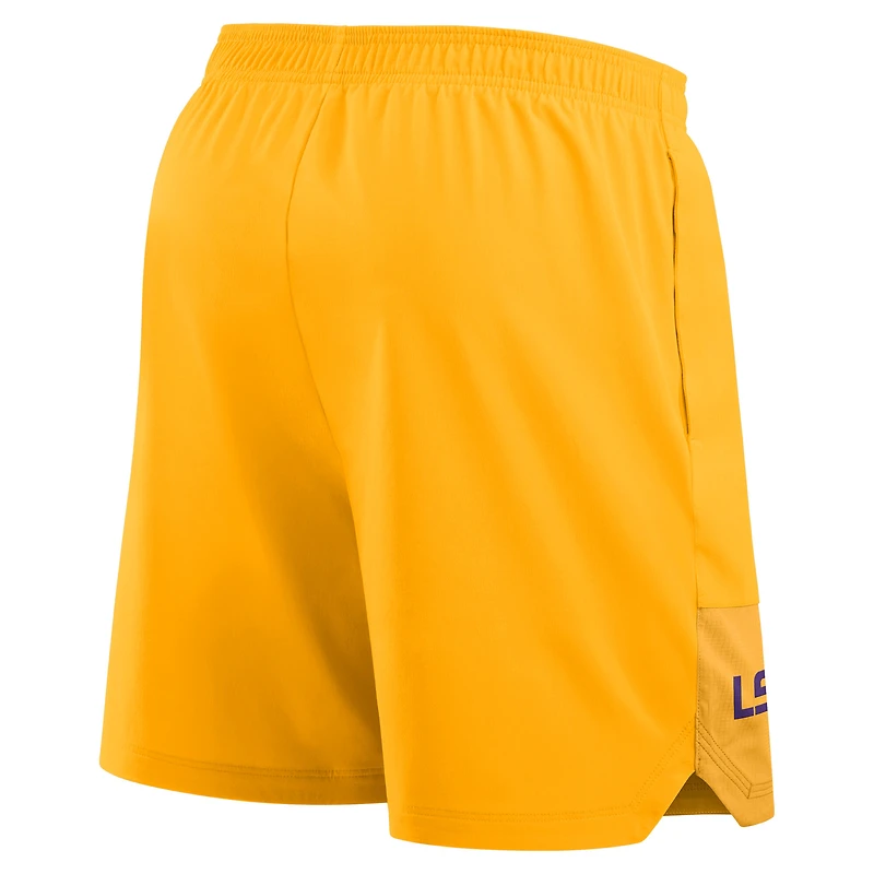 Men's Nike Gold LSU Tigers 2025 Sideline Dri-FIT Shorts