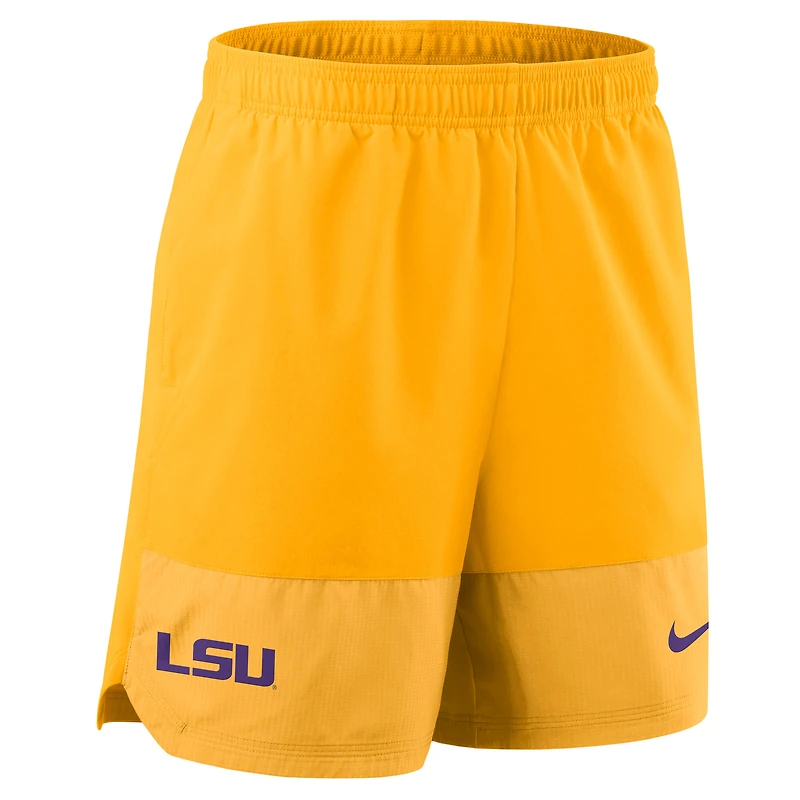 Men's Nike Gold LSU Tigers 2025 Sideline Dri-FIT Shorts