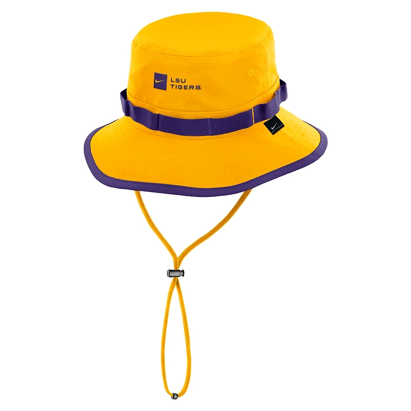 Men's Nike Gold LSU Tigers 2026 Sideline Apex Boonie Bucket Hat