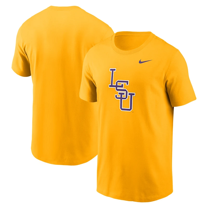 T-shirt Nike Gold avec logo de baseball LSU Tigers pour homme