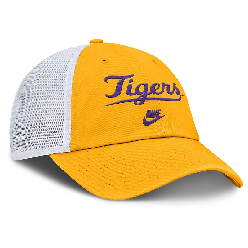 Men's Nike Gold LSU Tigers Club Legacy Adjustable Trucker Hat