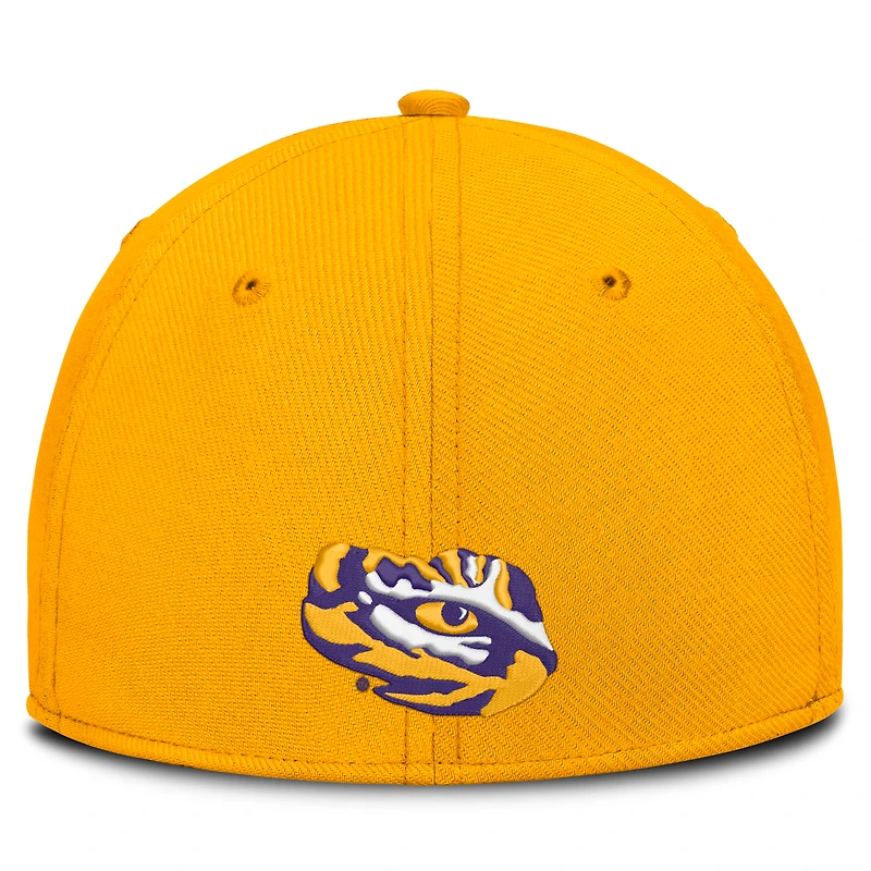 Casquette Nike Gold LSU Tigers Game Day Rise Swooshflex pour homme
