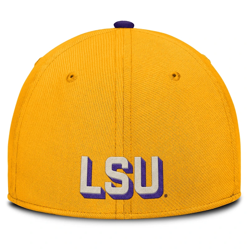 Men's Nike Gold LSU Tigers Legacy Rise Performance Flex Hat