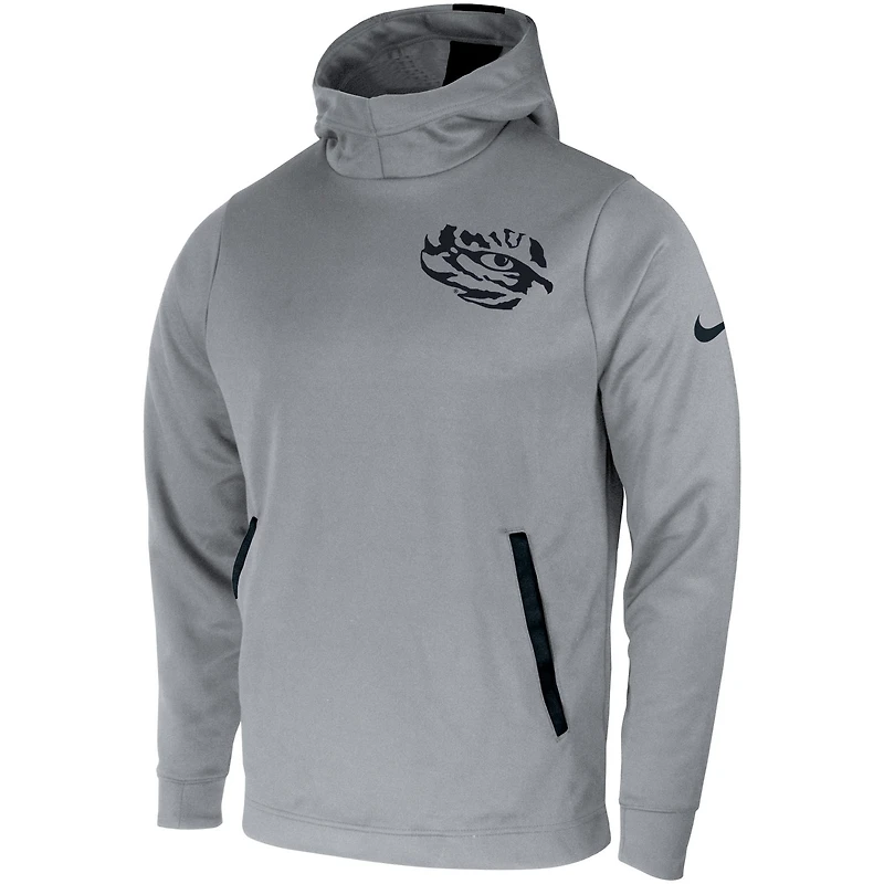 Sweat à capuche Nike LSU Tigers 2-Hit Performance pour homme, gris