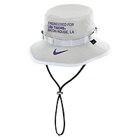 Men's Nike Gray LSU Tigers 2025 Sideline Apex Boonie Performance Bucket Hat