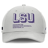 Men's Nike Gray LSU Tigers 2025 Sideline Dust Pinched Rise Adjustable Hat