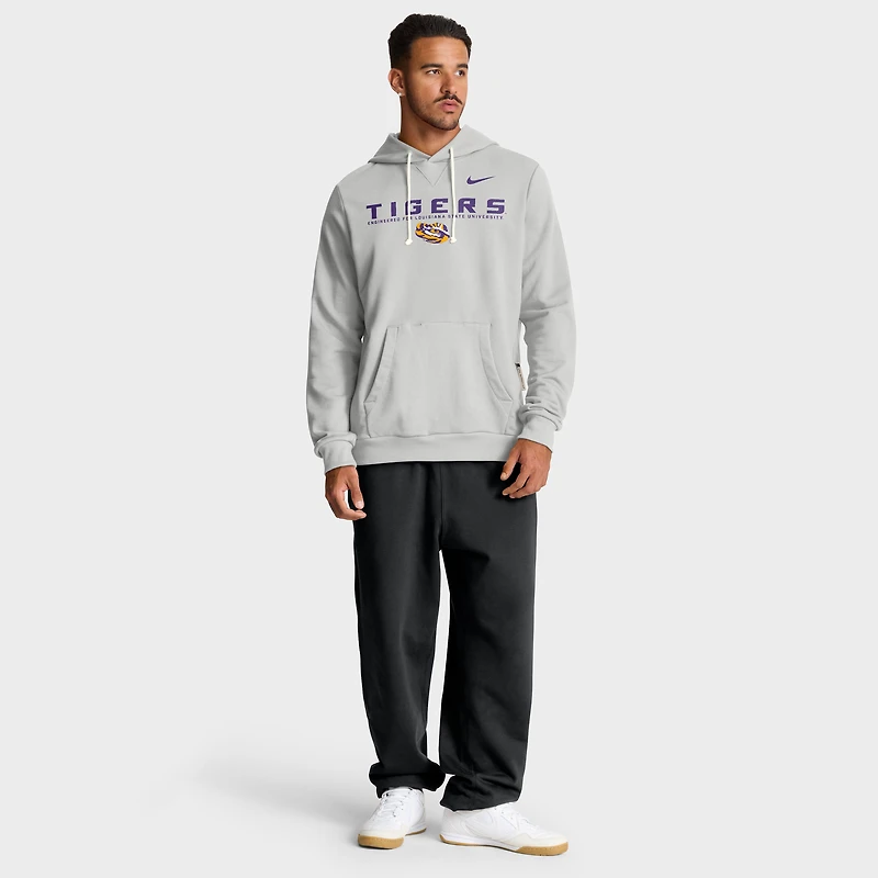 Men's Nike Gray LSU Tigers 2025 Sideline Standard Issue Dri-FIT Hoodie