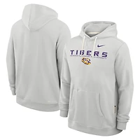 Men's Nike Gray LSU Tigers 2025 Sideline Standard Issue Dri-FIT Hoodie