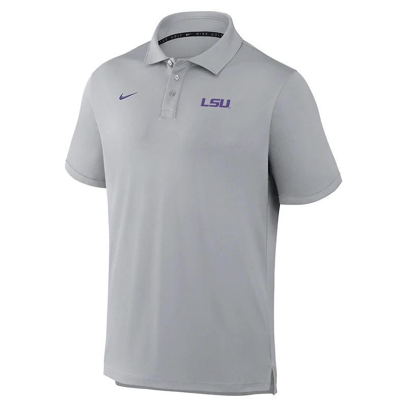 Men's Nike Gray LSU Tigers Par Dri-FIT Polo