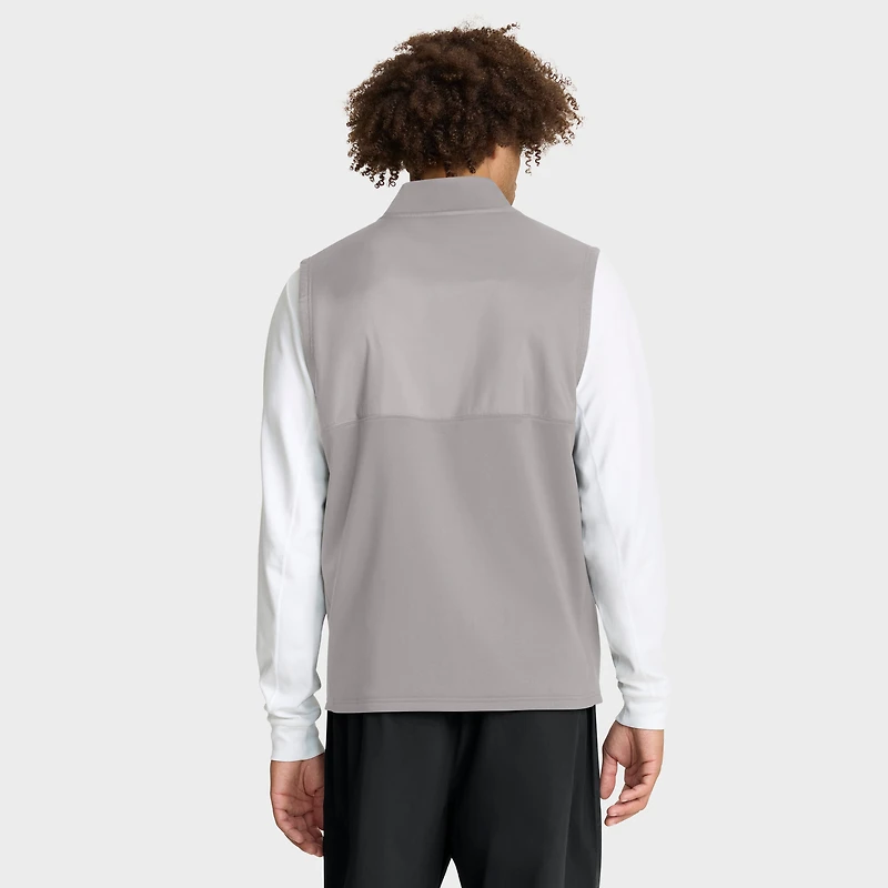 Gilet Nike gris LSU Tigers Primetime Victory Performance à fermeture éclair intégrale pour homme