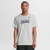 T-shirt Nike Dri-FIT gris pour homme LSU Tigers Sideline Legend