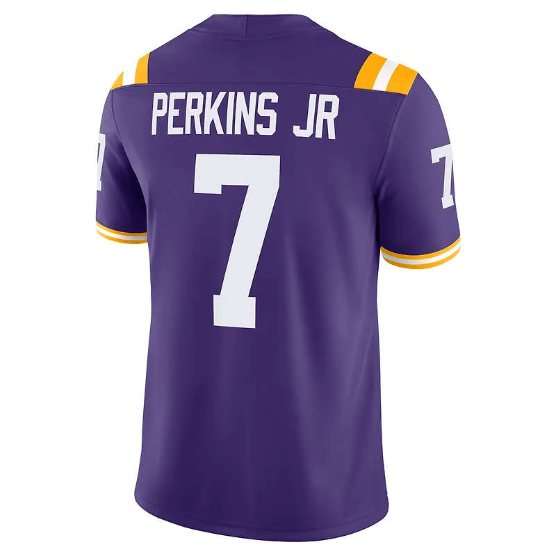 Men's Nike Harold Perkins Jr Purple LSU Tigers NIL Football Game Jersey