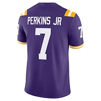 Men's Nike Harold Perkins Jr Purple LSU Tigers NIL Football Game Jersey