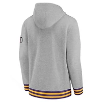 Sweat à capuche rétro Nike LSU Tigers Legacy gris chiné pour homme