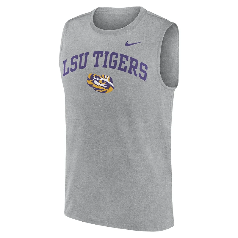 Men's Nike Purple LSU Tigers Primetime Legend Arch Dri-FIT Muscle Tank Top