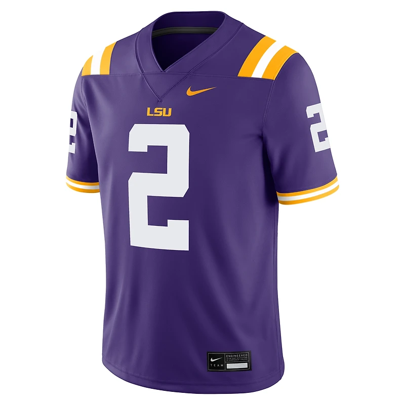 Men's Nike Justin Jefferson Purple LSU Tigers Player Game Jersey