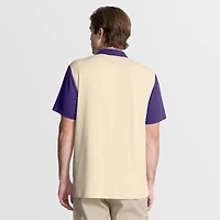 Men's Nike Natural/Purple LSU Tigers Vapor Primary Logo Dri-FIT Polo