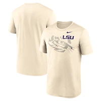 T-shirt Nike Natural LSU Tigers Campus Shadow Legend Performance pour homme