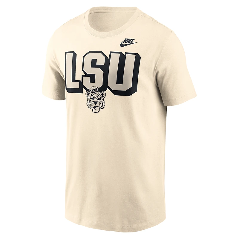 Men's Nike Natural LSU Tigers Team Bold T-Shirt