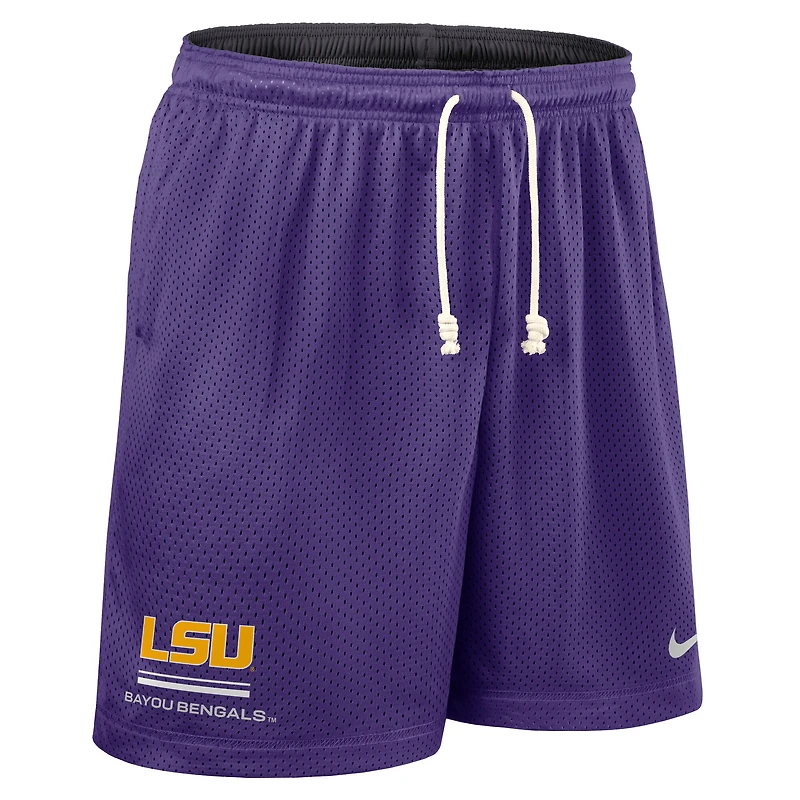 Short réversible Nike Dri-FIT violet/anthracite LSU Tigers 2026 pour homme