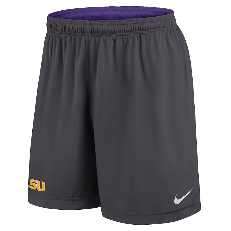 Men's Nike Purple/Anthracite LSU Tigers 2026 Sideline Standard Issue Reversible Dri-FIT Shorts