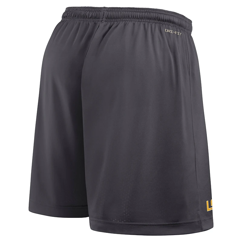 Short réversible Nike Dri-FIT violet/anthracite LSU Tigers 2026 Sideline Standard Issue pour homme
