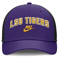 Men's Nike Purple/Black LSU Tigers Legacy Arch Rise Performance Trucker Adjustable Hat