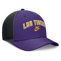 Men's Nike Purple/Black LSU Tigers Legacy Arch Rise Performance Trucker Adjustable Hat