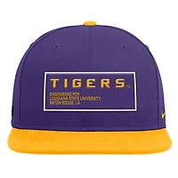 Men's Nike Purple/Gold LSU Tigers 2025 On-Field Patch Pro Dri-FIT Snapback Hat