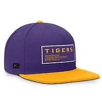 Men's Nike Purple/Gold LSU Tigers 2025 On-Field Patch Pro Dri-FIT Snapback Hat
