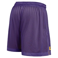 Short réversible Nike Courtside Standard Issue Dri-FIT violet/or pour homme des LSU Tigers